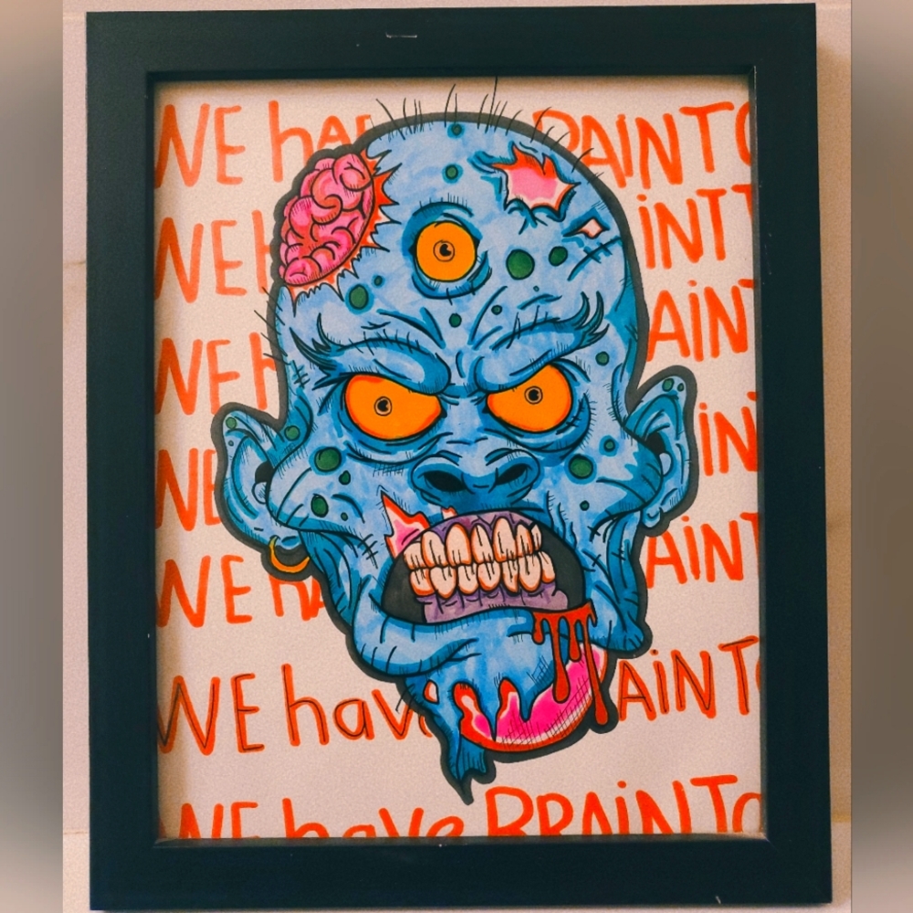 Zombies poster for room decorations
